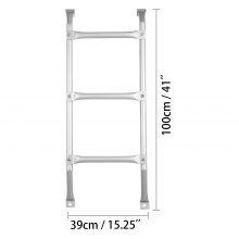 VEVOR Egress Ladder Basement 4 Steps Basement Egress Egress Window Ladder Loft Ladder Window Well Ladder Attic Ladder Parts Escape Ladder Emergency Window Ladder Egress Well Egress Windows