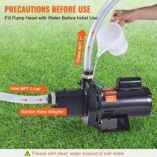 VEVOR 1.5 HP Cast Iron Sprinkler/Irrigation Pump, 115/230 Volt, 66 GPM 3450 RPM Shallow Well Jet Water Pump Booster, 1'' NPT Outlet 1-1/4'' NPT Inlet Lake Lawn Pump for Irrigation Sprinkler System