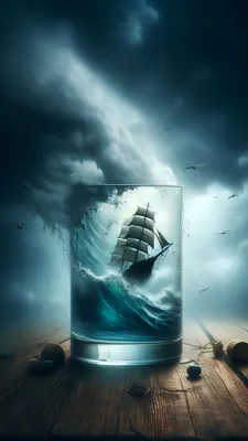 Ship, Sea, Storm, Clouds, Sails, Farisey