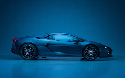 Supercar, Вид сбоку, Lamborghini Teemerario, Lamborghini Blue