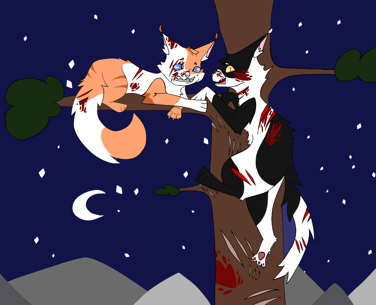 Warrior Cats Brightheart And Swiftpaw