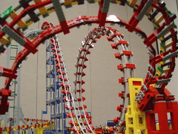 Working LEGO Roller Coaster by Matt