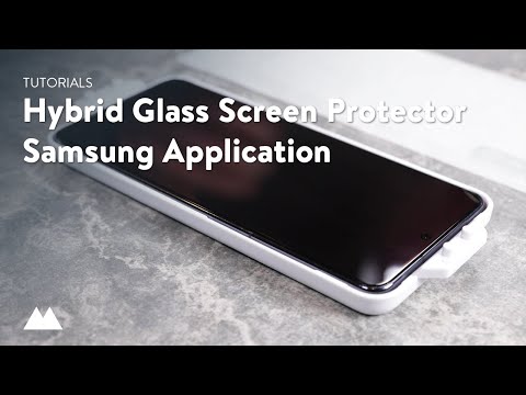 How To Apply Your Hybrid Glass Screen Protector - S20 Handsets