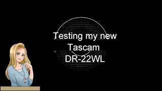 Video thumbnail for First test of my new Tascam DR-22WL linear PCM audio recorder by Cat3D