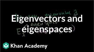 Linear Algebra:  Finding Eigenvectors and Eigenspaces example