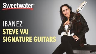 Video thumbnail for Ibanez Steve Vai Signature Guitars Overview by Sweetwater