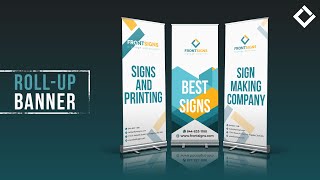 Front Signs Retractable Banner Stand Sign