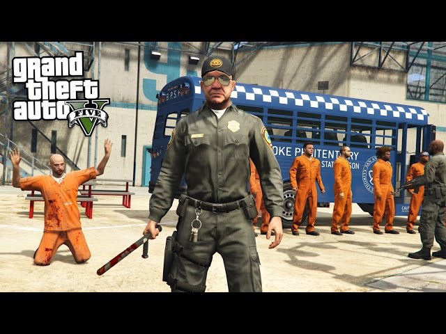 PRISON GUARD!! (GTA 5 Mods PLAY AS A COP MOD) ─ Typical Gamer ...