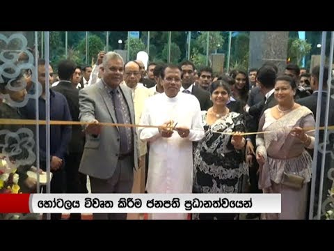 President declares open star class hotel in Nuwara Eliya