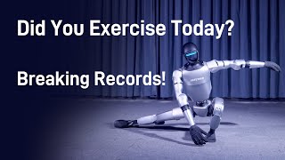 Did you exercise today? Breaking Records! G1 Humanoid Robot Achieves a Jump Distance and Height Ratio of Over 1!