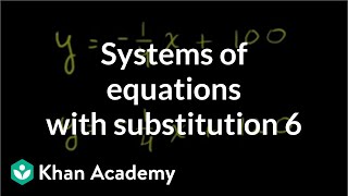 Solving systems by substitution 1