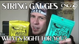 Video thumbnail for String Gauges: What is Right For You? by Science of Loud