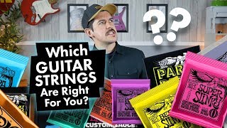 Video thumbnail for What Guitar Strings Are Right For You? | Ernie Ball by GAK