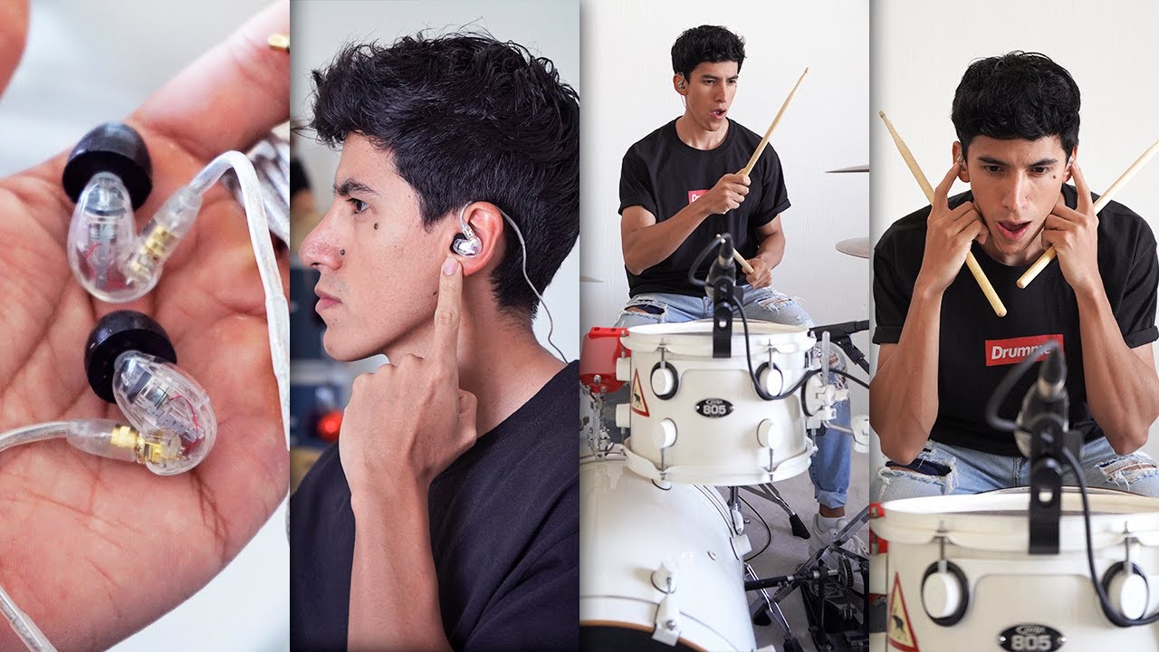 The BEST earphones for DRUMMERS | Shure 215 Unboxing & Test - YouTube