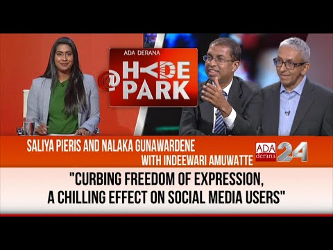 SALIYA PIERIS & NALAKA GUNAWARDENE ON SL ONLINE SAFETY BILL - 'AT HYDEPARK WITH INDEEWARI AMUWATTE’