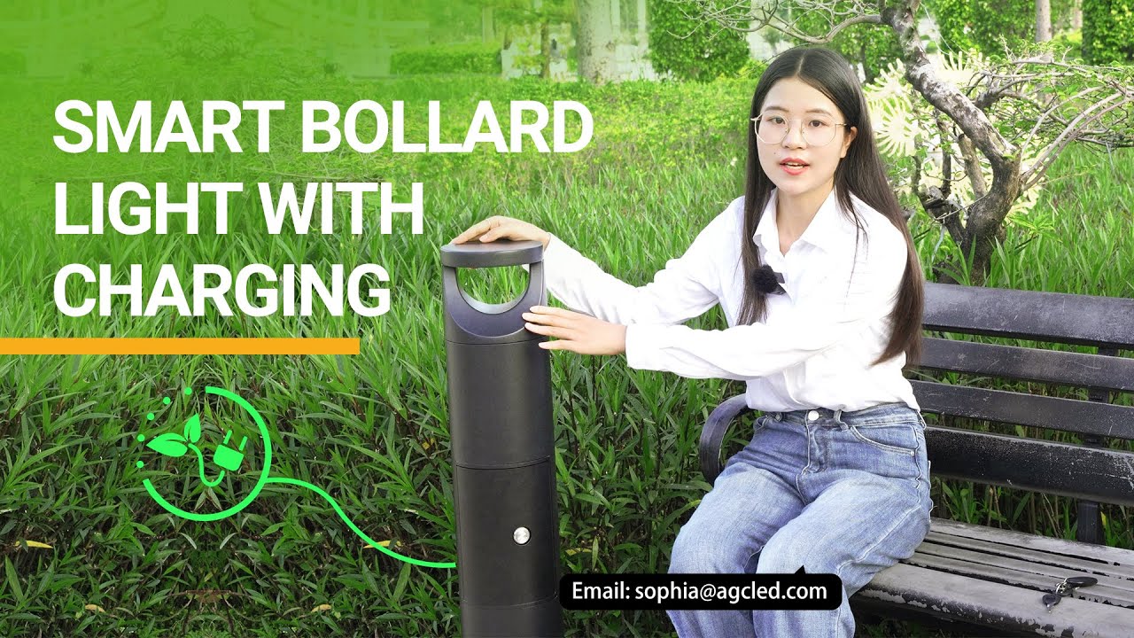 Smart Bollard Light with Charging