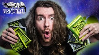 Video thumbnail for Ernie Ball Regular Slinky: THE ULTIMATE STRING COMPARISON! by Sped Spedding