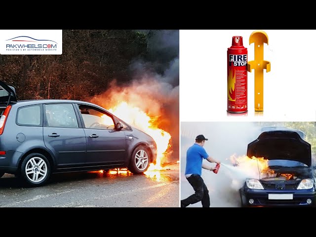 Car Fire Stop Can Fire Extinguisher Video