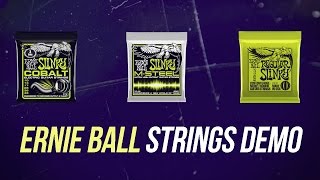 Video thumbnail for Ernie Ball Electric Guitar Strings Comparison - The Ultimate Strings Demo! by Guitar World