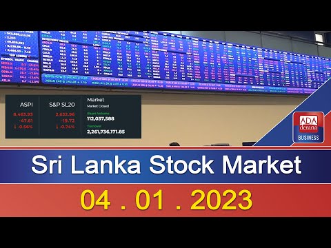 Sri Lanka Stock Market 04.01.2023