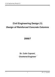 Civil Engineering Design (1) Design of ... - colincaprani.com