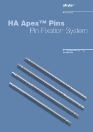 HA Apex Pins Brochure - Stryker