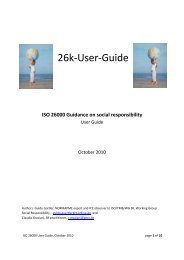 26k-User-Guide - ISO 26000, an estimation