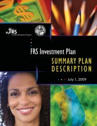 FRS Investment Plan Summary - Lake County