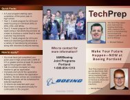 Download the latest TechPrep brochure - IAM/Boeing Joint Programs