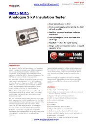 Megger BM15 Datasheet - Netzerotools.com