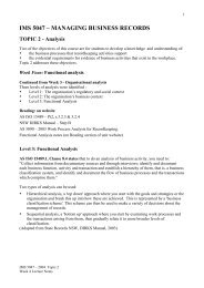 Week 4 lecture notes - Information Management and Systems