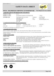 SAFETY DATA SHEET - Trust Hygiene Services