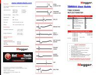 Megger TDR500 User Guide - Netzerotools.com