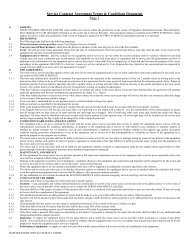 Service Contract Agreement Terms & Conditions Document Page 1