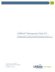 LANDesk Management Suite 9.5 - Community