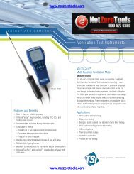 TSI VelociCalc 9565 Datasheet - Netzerotools.com