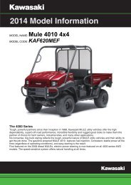 Model Information 2014 Mule 4010 FI Power Steering