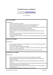 ISO 26000 fortalezas y debilidades - ISO 26000, an estimation