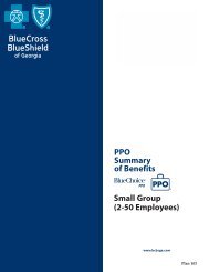 Small Group - Blue Cross Blue Shield of Georgia