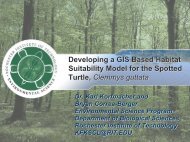 Developing a GIS Based Habitat Suitability Model for the Spotted ...