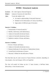 DT004 - Structural Analysis - colincaprani.com