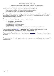 PROPOSED MODEL FOR THE SUBSTANCE MISUSE TREATMENT ...