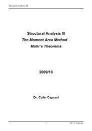 Structural Analysis III The Moment Area Method – Mohr's Theorems ...