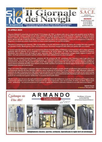 Giornale dei Navigli n. 17 - 26 aprile 2024