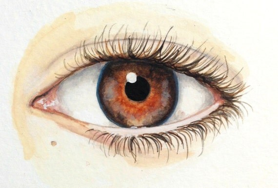 Items similar to Eye Painting - Custom Eye Portrait - Original ...