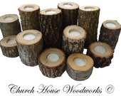 Tree Branch Candle Holders, Rustic Wedding Candle Holders, Rustic Wedding Centerpieces, Wood Candle Centerpieces