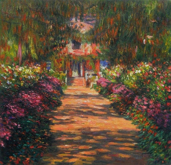 Pathway in Monet's Garden at Giverny Claude by paintingmania