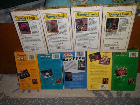 Lot of 11 Rare BARNEY & and Friends VHS Tapes Educational Time