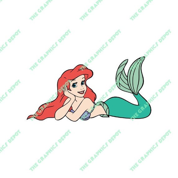 Princess Ariel Under the Sea SVG file EPS file PNG file