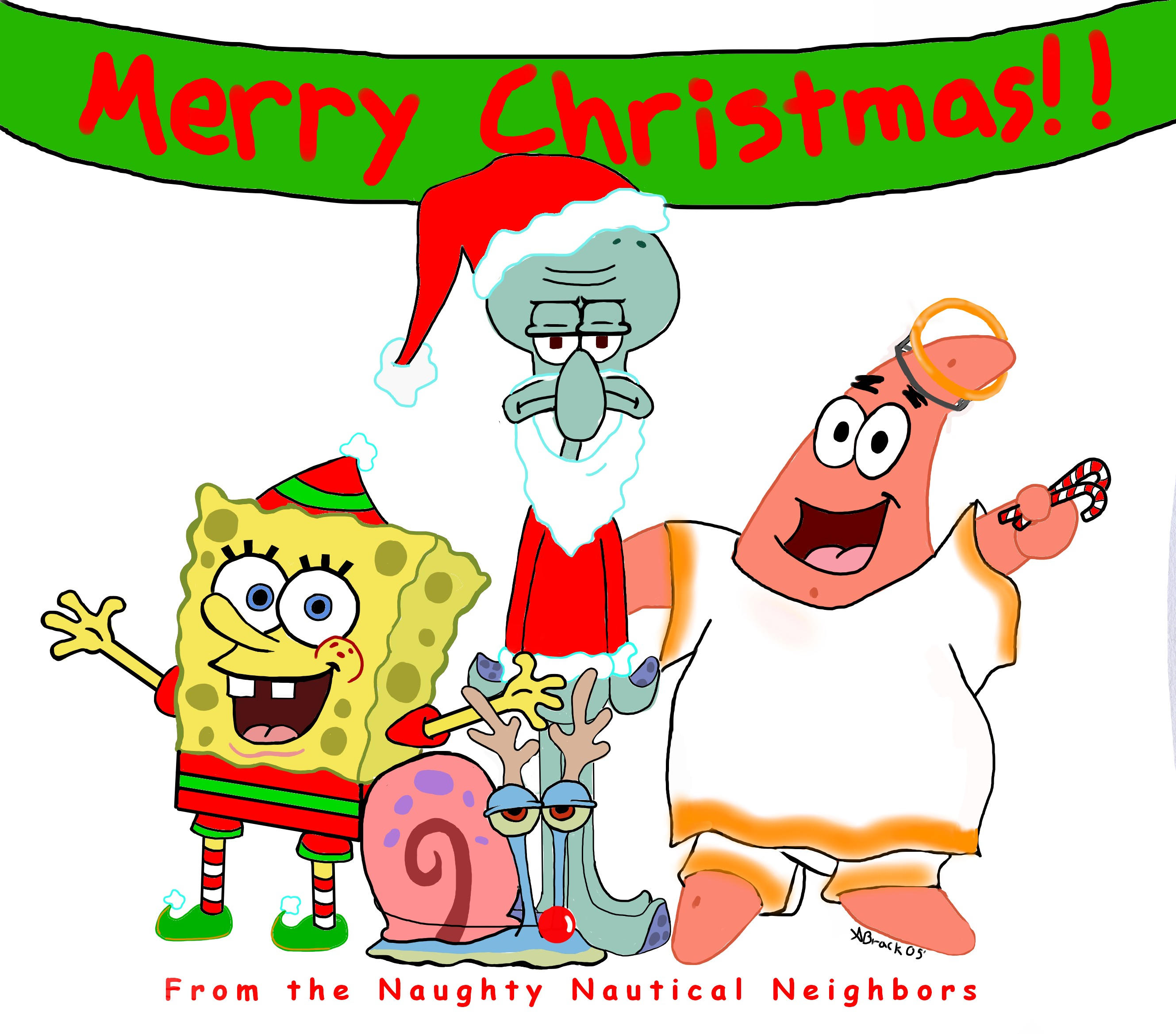 A Spongebob Christmas by missmands on DeviantArt